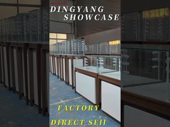 कस्टम निर्मित उच्च अंत फ्रेम रहित आभूषण प्रदर्शन कैबिनेट